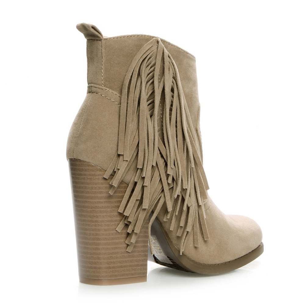 Joseph-02 Fringe Western Women's Booties - Picture 3 of 3
